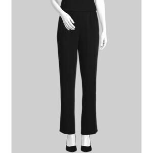 NWT Caroline Rose Women's Black Stretch-Knit Pants Sz Small